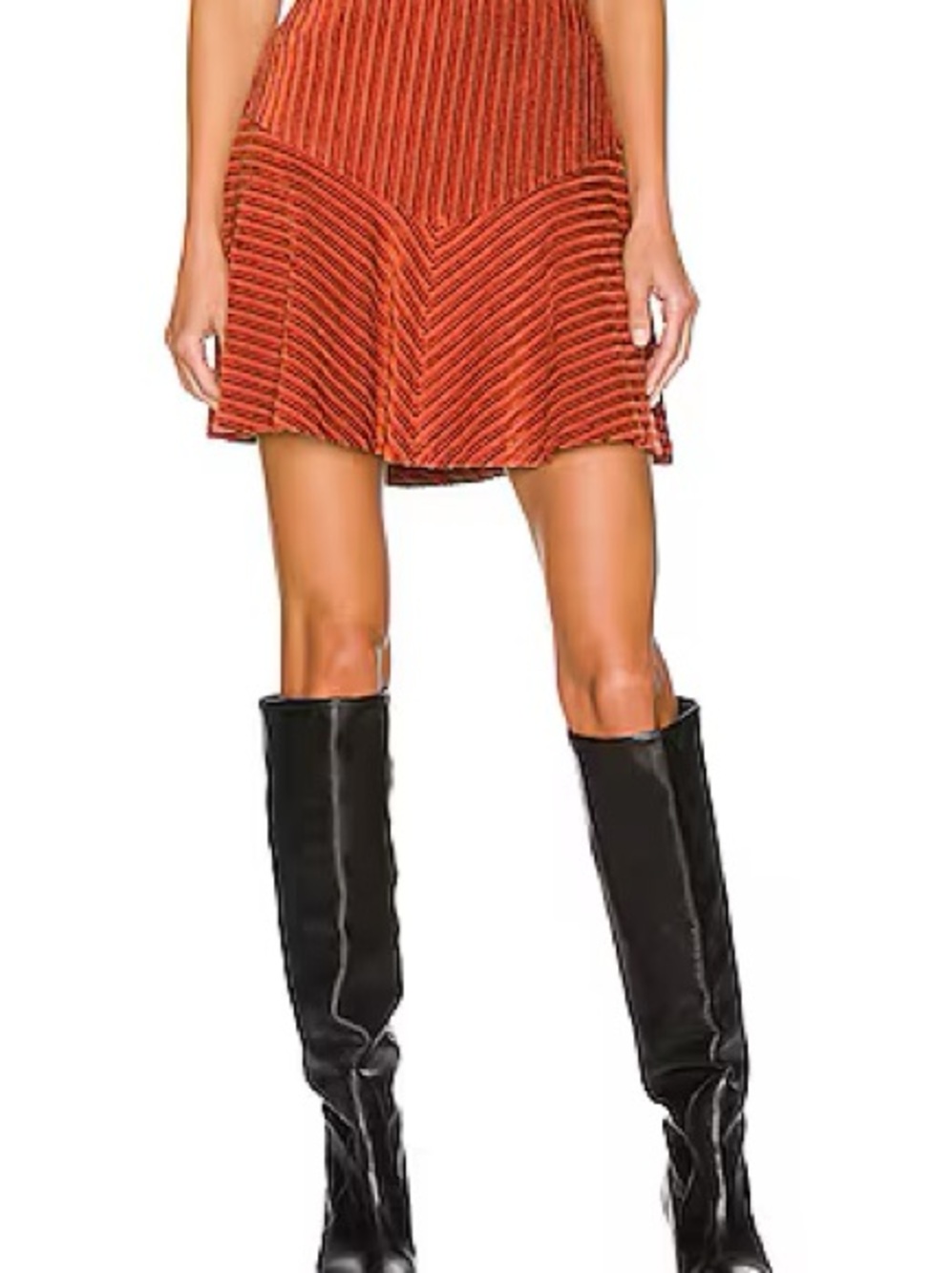 Free People Camden Ribbed Mini Skirt M
